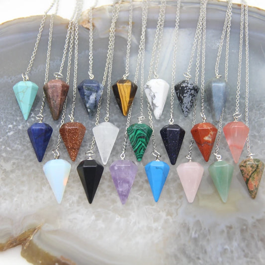 Natural stone Pendulum and Dowsing Spiritual Divination