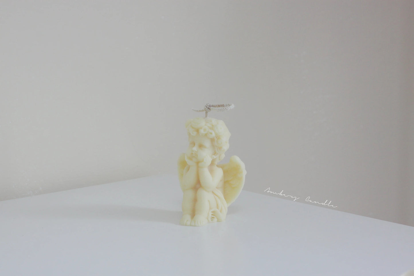 Cute candles cupid angel