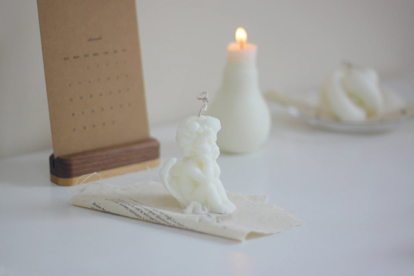 Cute candles cupid angel