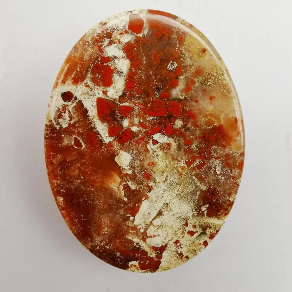 40x30MM Breciated Jasp Stone Oval Jewelry Making