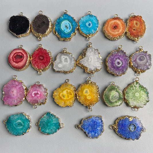 Irregular 2pcs New Natural stone Pendant