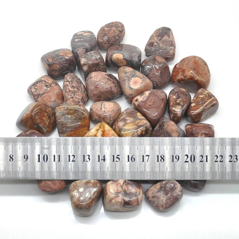 Cristal irrégulier poli en jaspe léopard
