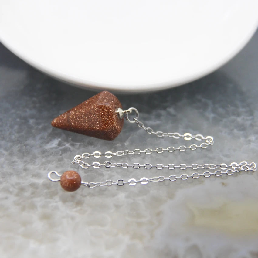 Natural stone Pendulum and Dowsing Spiritual Divination