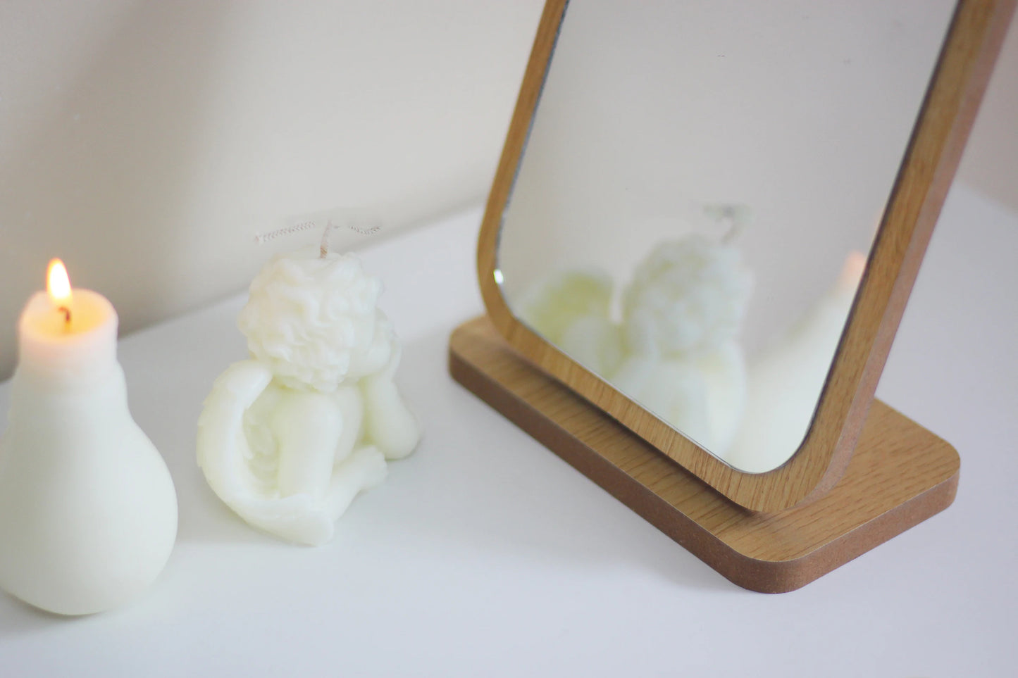 Cute candles cupid angel