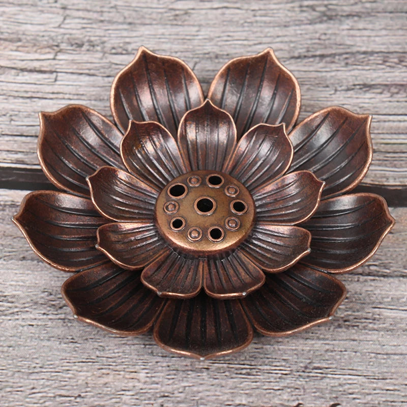 Brûleur d'encens en forme de fleur de lotus