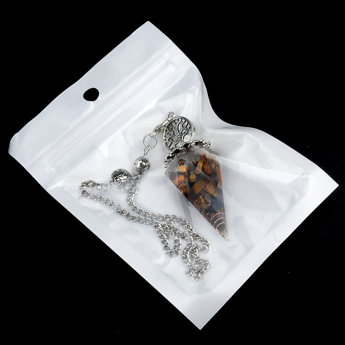 Natural Chakra Crystal Pendulum Spirituel Tree of Life