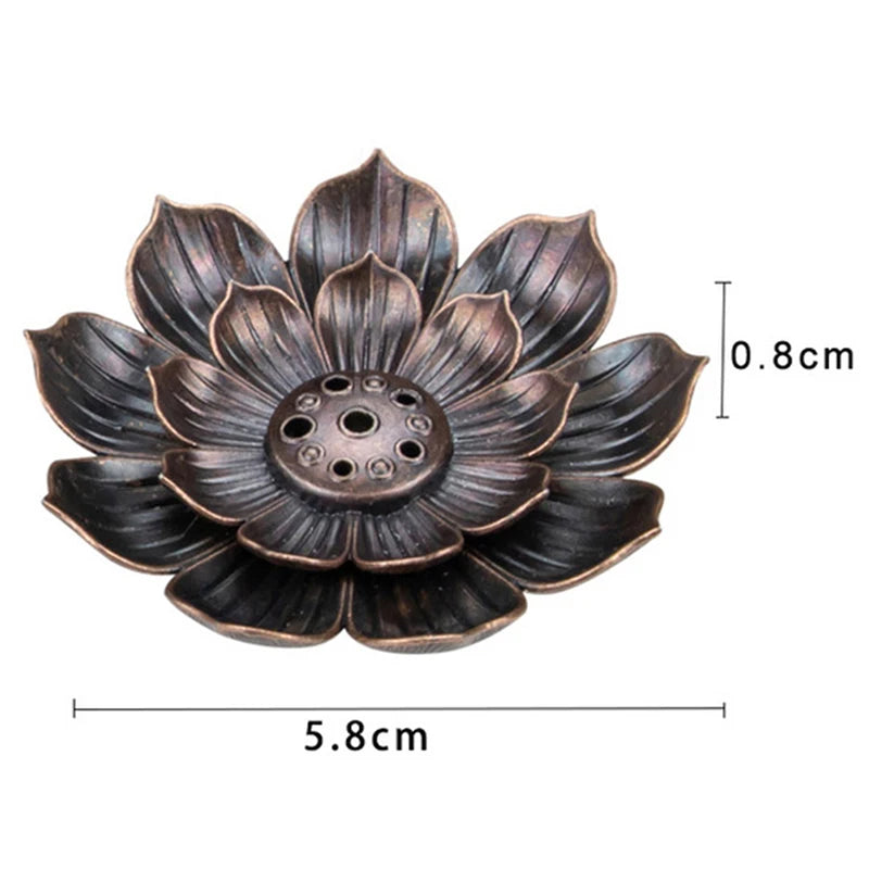 Brûleur d'encens en forme de fleur de lotus