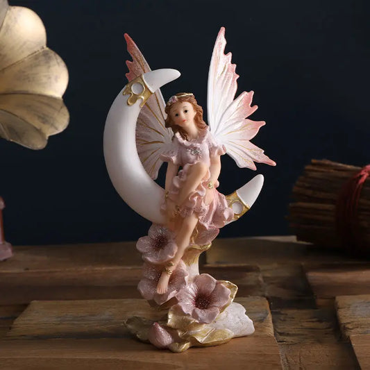 Statuette de Fée Angélique Nordique – Figurine Décorative pour Jardin et Bureau