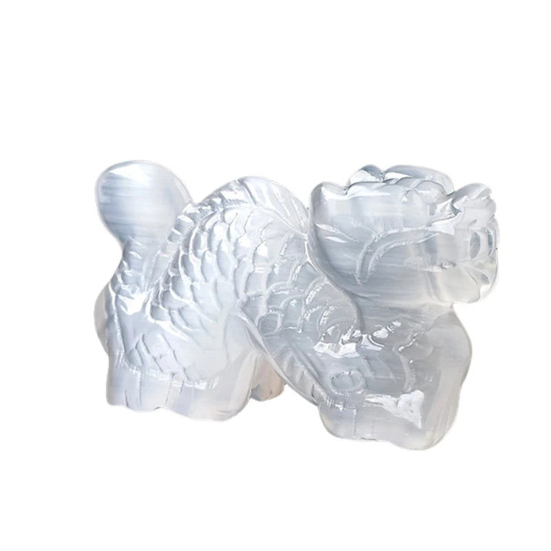White Selenites Crystals Statue for Spiritual Healings and Protections