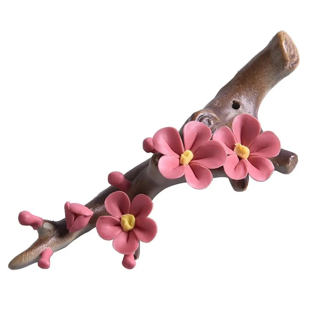 Plum Blossom Ceramic Crafts Base Incense Stick Holder