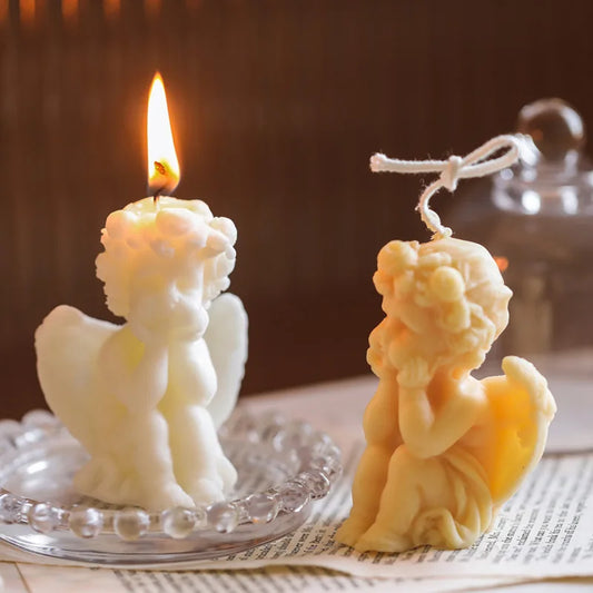 Cute candles cupid angel
