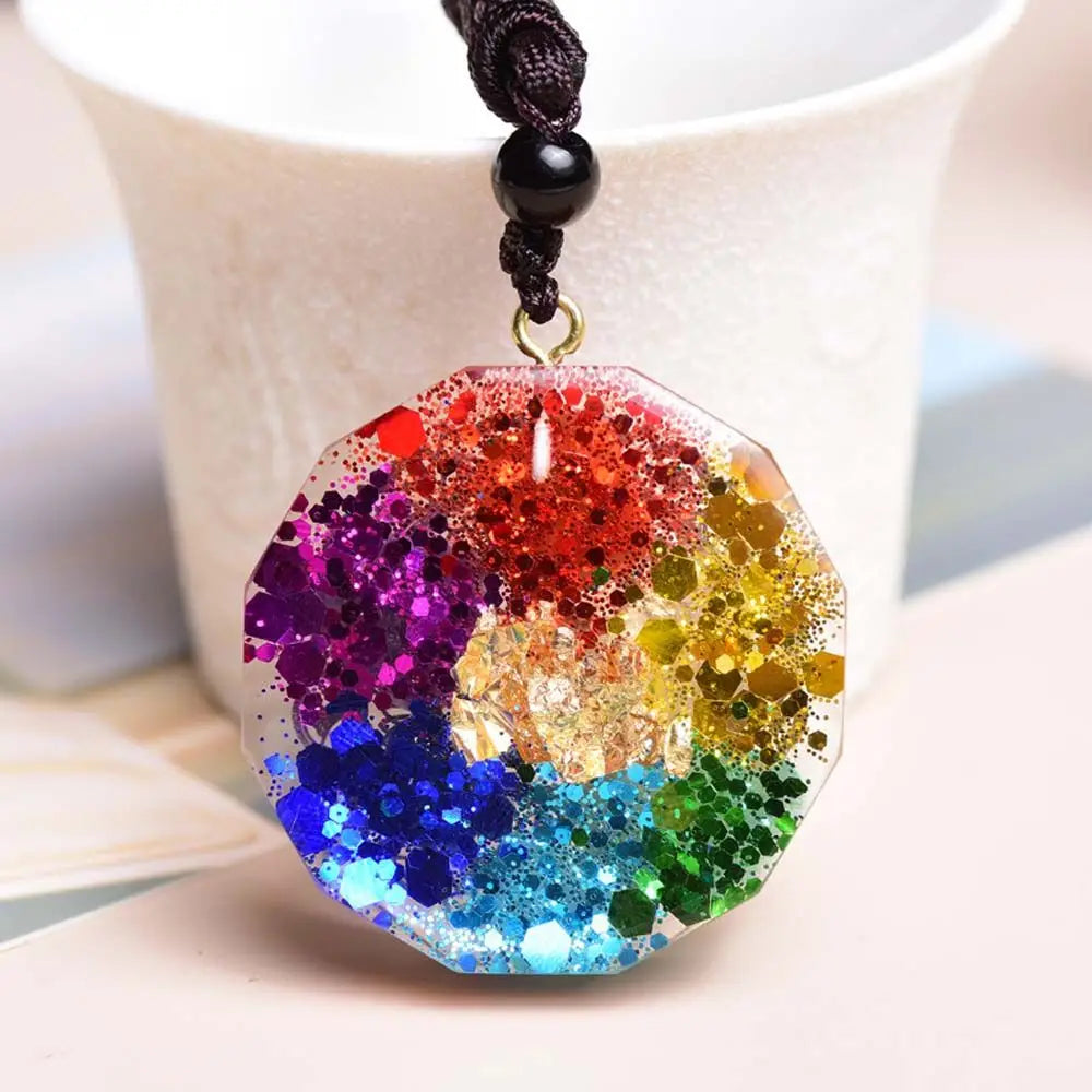 Collier Om et Géométrie Sacrée Fait a la Main
